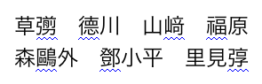 第三・第四水準漢字の例：JIS X 0213